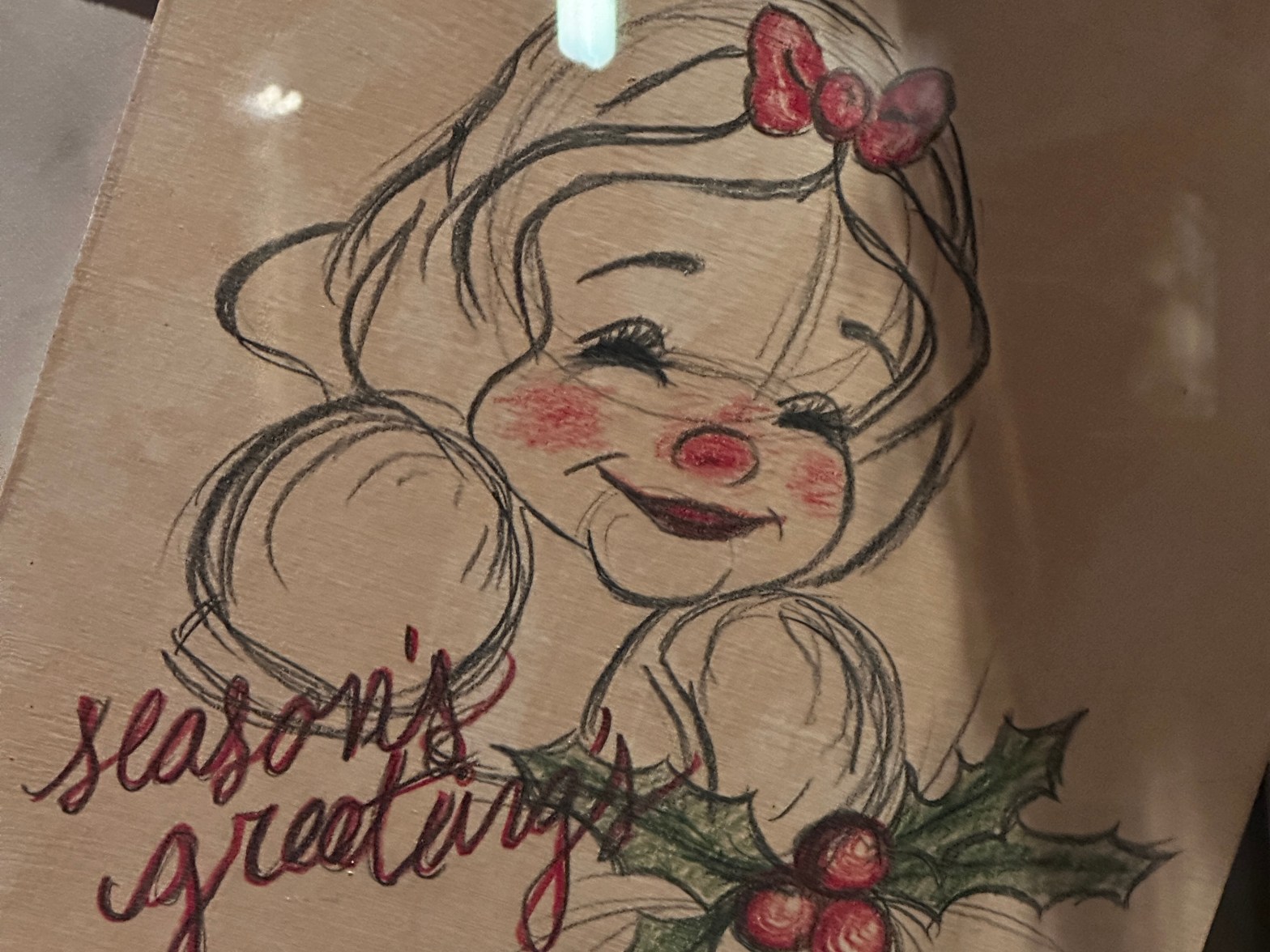 Drawing of Snow White